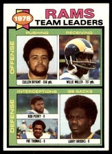 1979 TOPPS: CULLEN BRYANT/WILLIE MILLER/ROD PERRY/PAT THOMAS/LARRY BROOKS . LOS