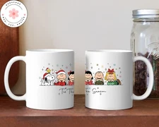 Tis The Season Cartoon Dog and friend Christmas Mug
