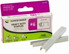 Staples, #6 Heavy-Duty, 5/16-In., 1000-Ct. - 11516
