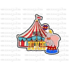 Disney Circus Tent Dumbo fts Scrapbook Page Paper Piece die cut