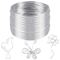 Aluminium Basteldraht 2 Mm X 50 M, Silber, Schmuckdraht FüR DIY