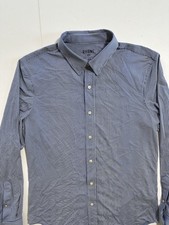 130 Rhone Commuter Shirt Blazer Blue Stripe Long Sleeve Sz M Luxury Regular Fit