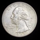 90% Silver 1962 Washington Quarter  - F25Y