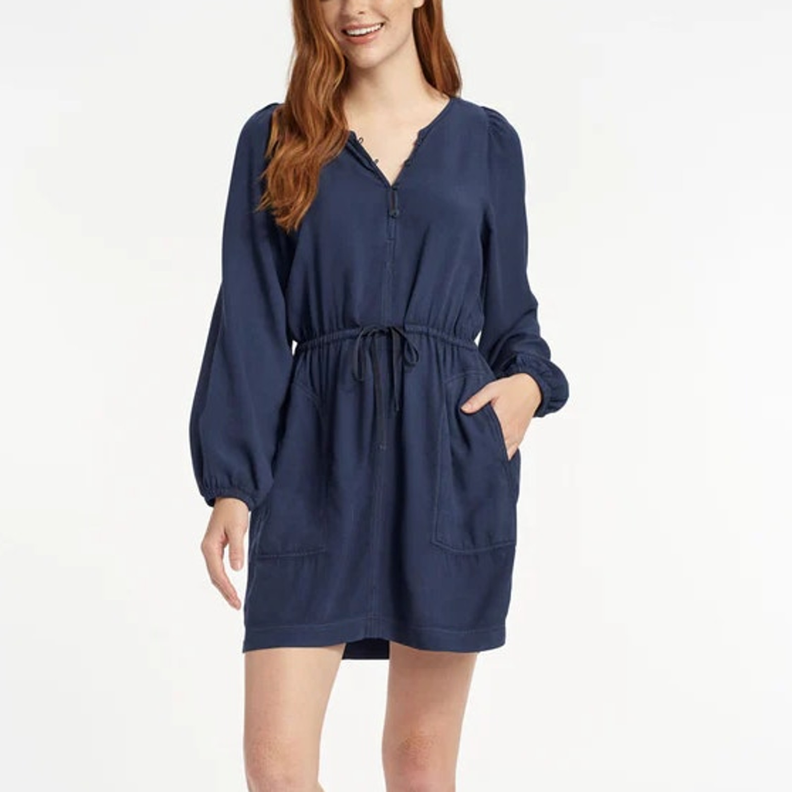 Splendid Sutton Long Sleeve Drawstring Waist Blou… - image 1