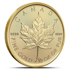Photo of a Canadian Gold Maple Leaf 1/2 oz coin from an eBay sale