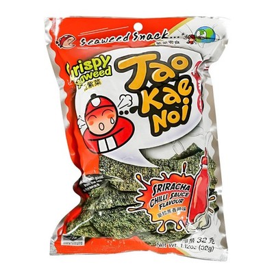 Taokaenoi Crispy Seaweed SRIRACHA Chilli 32g Algensnacks Seetang Snack Seealgen