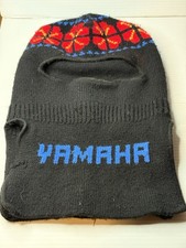 Vintage Yamaha Knit Snowmobile Facemask Ski Mask Hat Stocking Cap Balaclava
