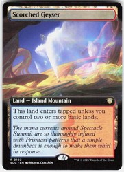 Scorched Geyser (Extended Art) #102 - Commander: Secrets of Strixhaven