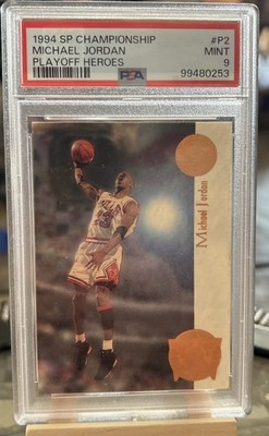 Upper Deck 1994 SP Championship Playoff Heroes Michael Jordan Bulls #P2 PSA 9 