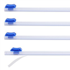 4pcs Plastic Wrap Cutter, 14in Plastic Wrap Slide Cutter Self Adhesive, Blue