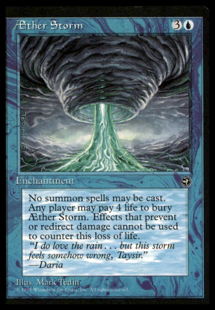 Aether Storm Uncommon Homelands Magic: The Gathering Lightly Played