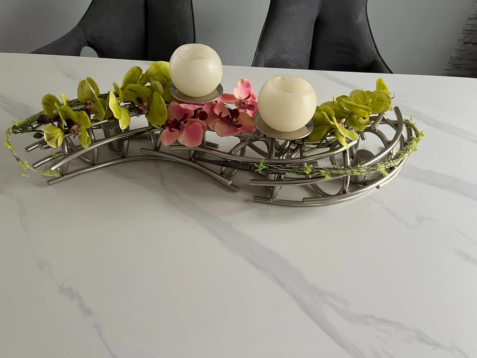 Fink 4-flg. Advens-/ Universal - Kerzenleuchter 86 cm in Silber Kerzenhalter - Bild 2 von 4