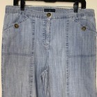 Karen Scott Womens 10 Light Blue Capri Jeans — photo 3