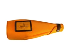 Veuve Clicquot Brut Champagne Insulated Bottle Jacket Case Bag Orange Zippered