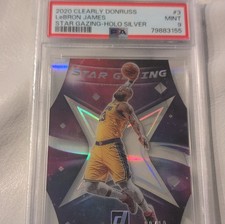 Panini Clearly Donruss LeBron James Star Gazing Holo Silver #3 PSA 9 /10