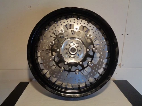 Warp 9 Racing 36 Hole Complete Supermoto Front Wheel 3.50 x 17