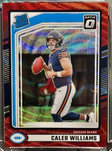 2024 Panini Donruss Optic - Rated Rookie Caleb Williams Red Wave Prizm (RC)