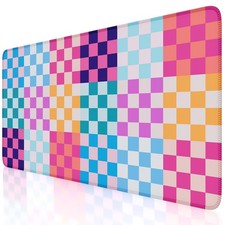 Colour Checkered Non-Slip Rubber Mouse Pad Desk Mat Gaming Keyboard Mat