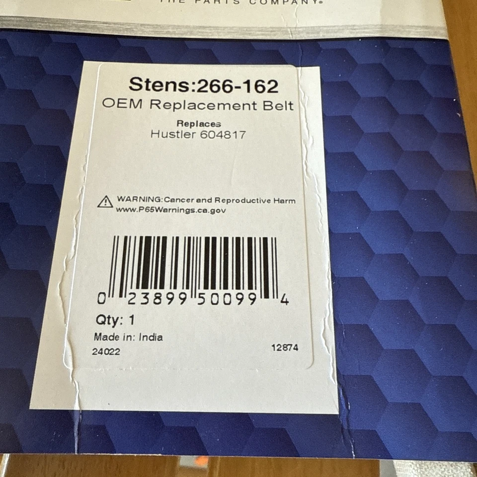 Replacement Belt 266-162 for Hustler 604817 932558 and 934604 Raptor SD with 54" - Image 3 of 4