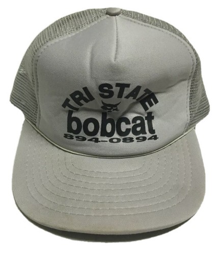 Vtg Tristate Bobcat Trucker Hat Equipment Machinery Cap Burnsville Minnesota MN