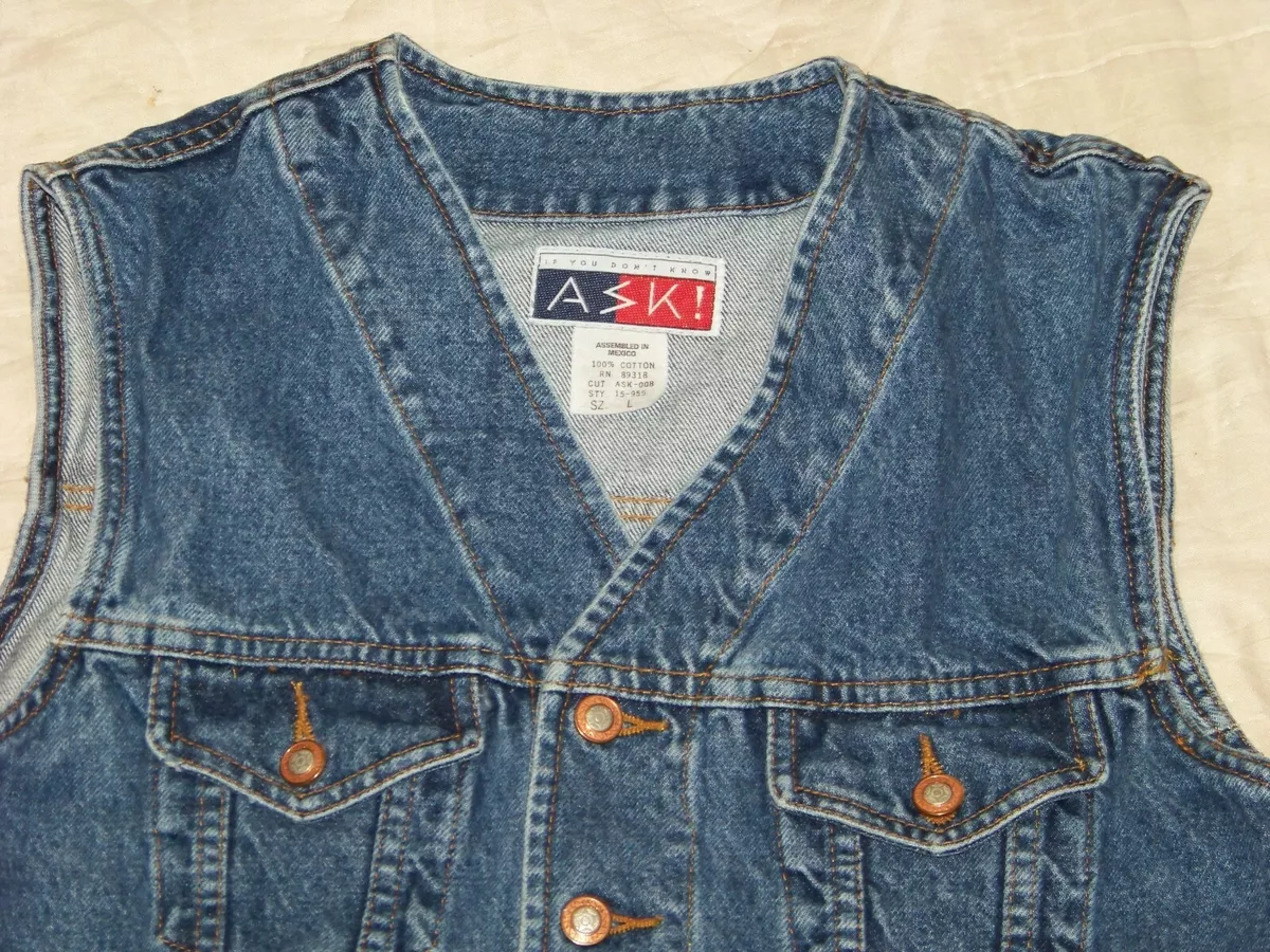 Denim vest ebay cheap