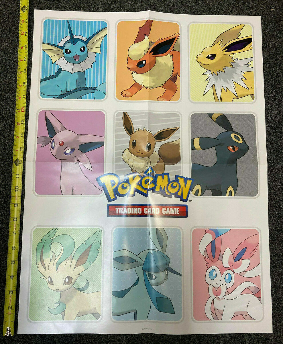 Pokemon Figures Poster, Poster Pokemon Eevee, Pokemon Eeveelutions