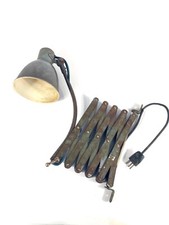 Lampada industriale a pantografo da scrivania vintage