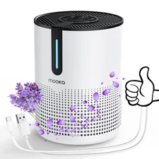 MOOKA Home Room Office HEPA Filter Air Purifier Air Cleaner for Smoke Odor Dust