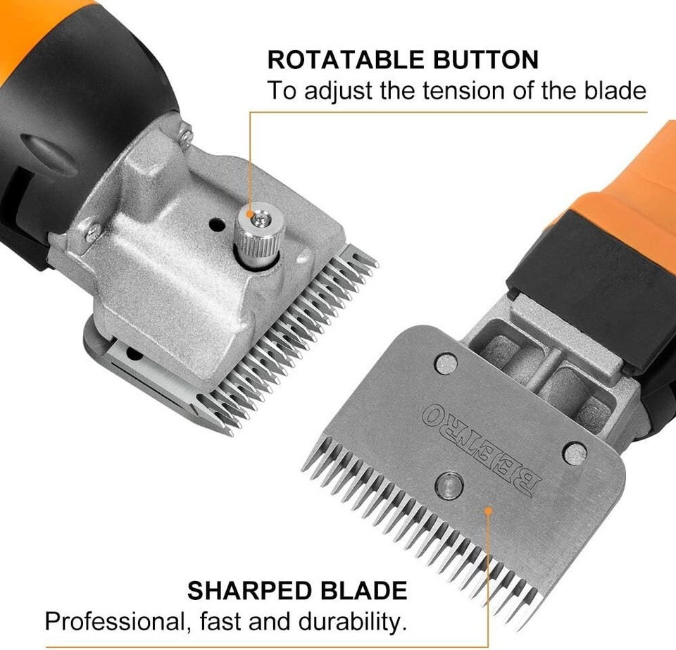 Versatile 500W Horse Clipper with Adjustable Speed Control for Expert
