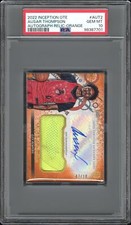 2022 TOPPS INCEPTION OTE ORANGE AUSAR THOMPSON SHOE RELIC AUTO RC /10 PSA 10