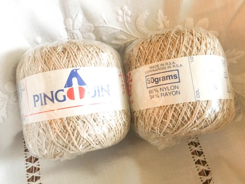 Vintage Pingouin Geisha; 2 x 50g NEW - Picture 2 of 2