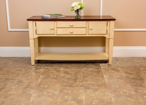 Light Slate Stone Beige Marble Self Stick Vinyl Floor Tiles - 20 Pcs 12" x 12" - Picture 3 of 3