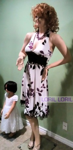 Speechless Women's Small Girls White Lavender Floral Print Sleeveless Dress H241 - Picture 3 of 11
