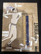 ROBIN YOUNT Brewers 2004 Donruss Leather & Lumber Black/White #726/1000 MLB HOF