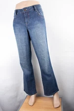 Gitano Bootcut 14 (32 X 33) Women's Denim Jeans Flap Pocket Medium Wash Zip Fly 