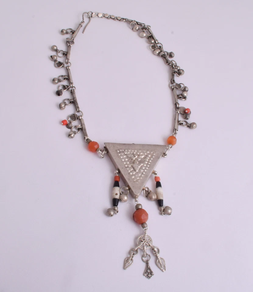 Vintage Silber Ägyptisches Zar Amulett Anhänger Halskette - Kult Ägyptischer ... - Bild 3 von 4