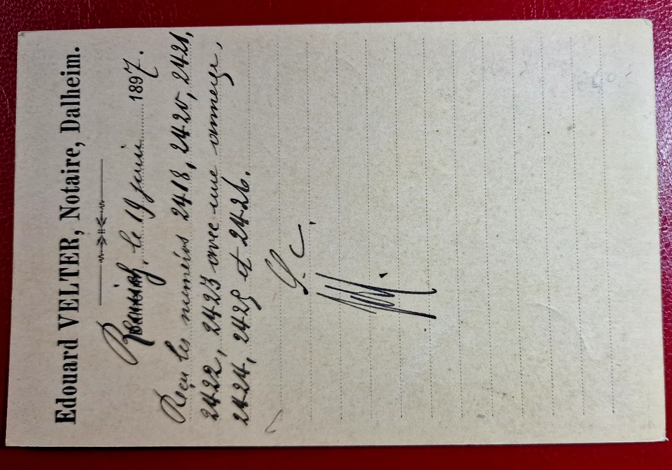 Postal de Luxemburgo 1897 - Carta postal usada - Sello de 5 centavos Foto 3 de 3