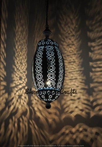 10"Vintage Design Modern Turkish Handmade Moroccan Ceiling Hanging Lighting Lamp - Picture 3 of 5