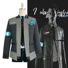 New Detroit Become Human Connor RK800 Jacket Uniform Cosplay Costume UK