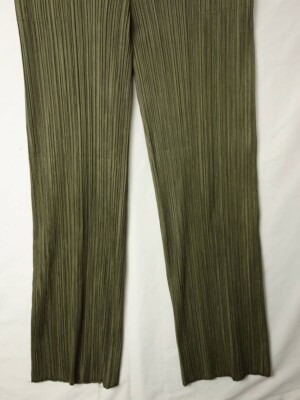 PLEATS PLEASE プリーツパンツ オリーブグリーン PLEATS PLEASE プリーツパンツ オリーブグリーン PLEATS PLEASE