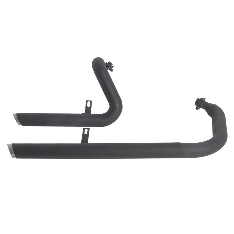 Slash Cut Iron Muffler Exhaust Pipe Silencer for Yamaha Virago V Star 250 XV250 - Image 2 of 4