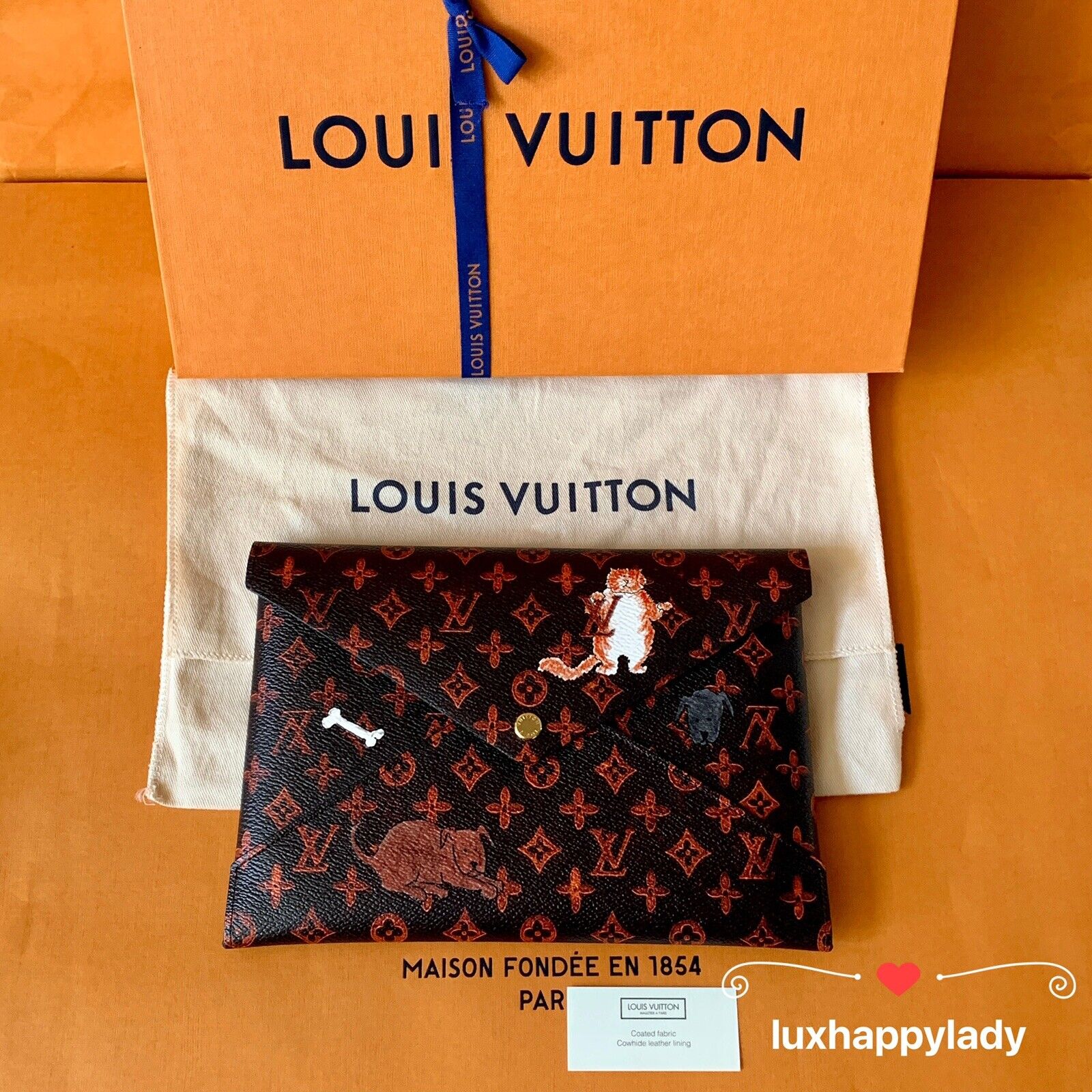 Louis Vuitton x Grace Coddington Neverfull Catogram Orange Lining MM White  in Coated Canvas with Gold-tone - US