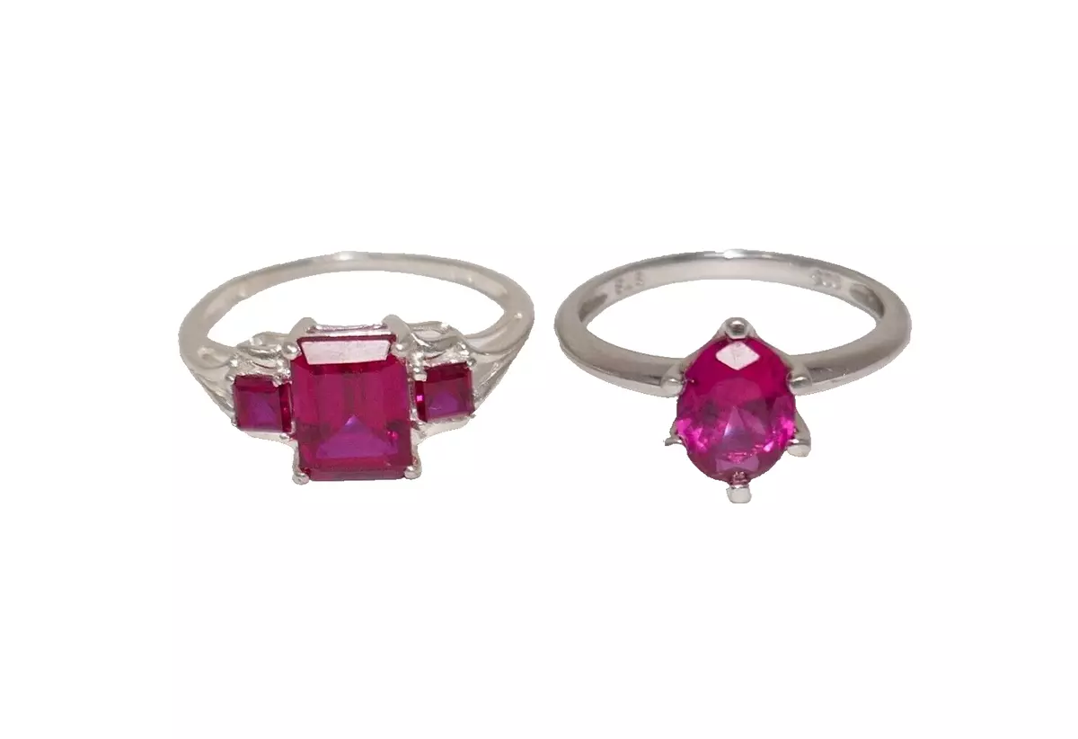 Sts 925 sale ruby ring