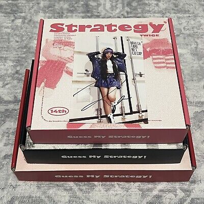 TWICE 14th Mini Album Strategy Signed NAYEON Photo w/ Album TWICE 14th Mini Album Strategy Signed NAYEON Photo w/ Album