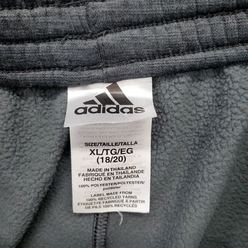 Lot of Two adidas Sweatpants Youth XL Multi Fleece Lined 3 Stripes Pull On - Picture 7 of 12