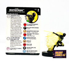 DC Heroclix Deathstroke 057 w/ Card Rebirth Set