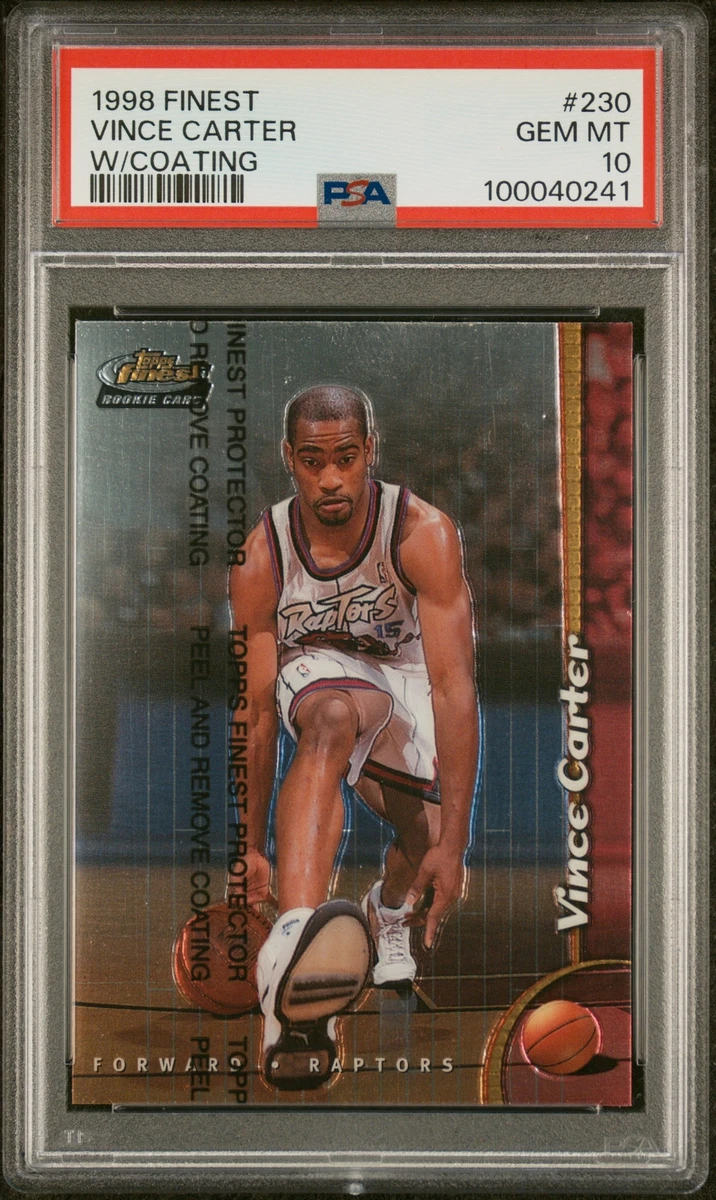 Vince Carter Basketball Grade 10 Rookie Sports Trading Cards