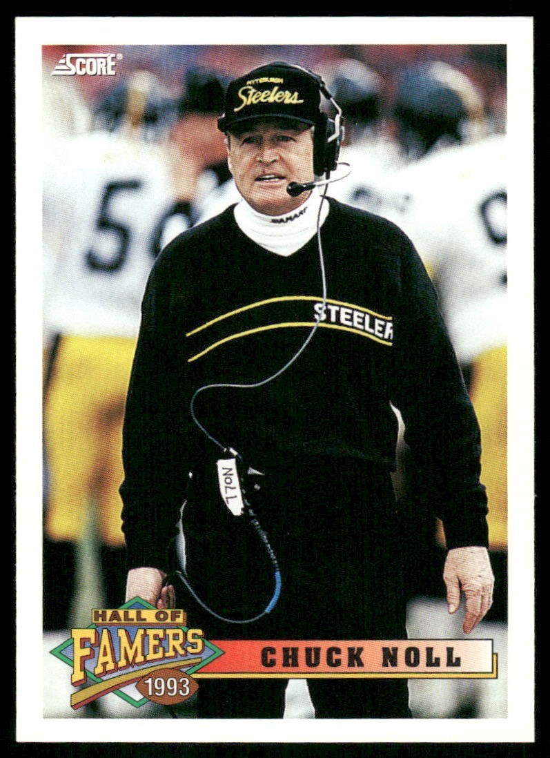 1993 Score #437 Chuck Noll Pittsburgh Steelers football card