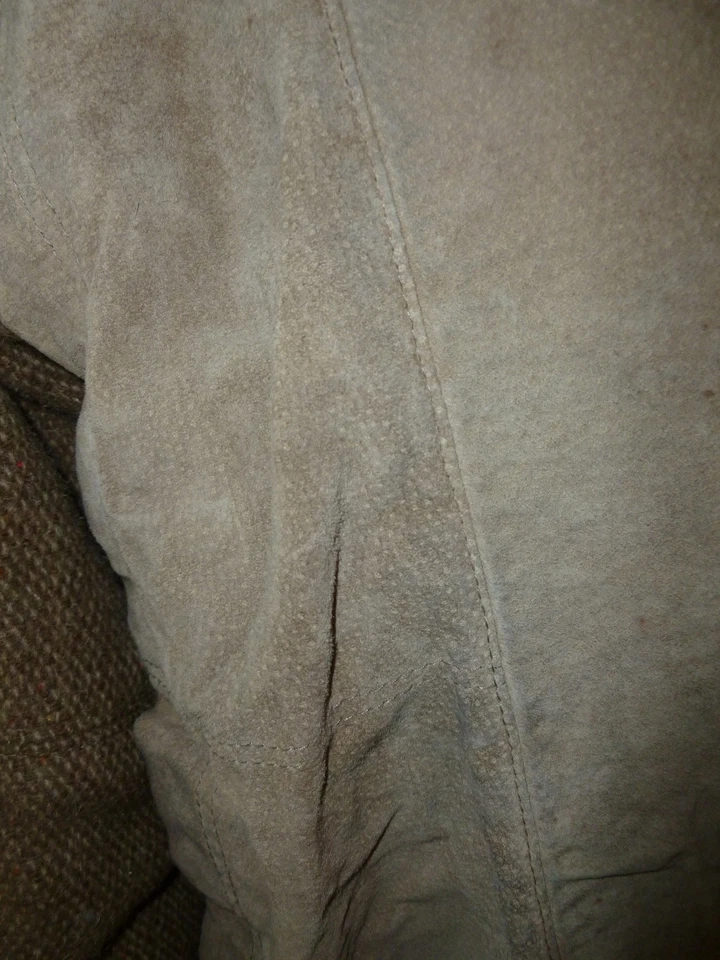 DE COLECCIÓN Avanti Chaqueta de Cuero L Para Hombres Marrón Cerdo Gamuza Abrigo Hombres Gamuza Bombardero Foto 4 de 4