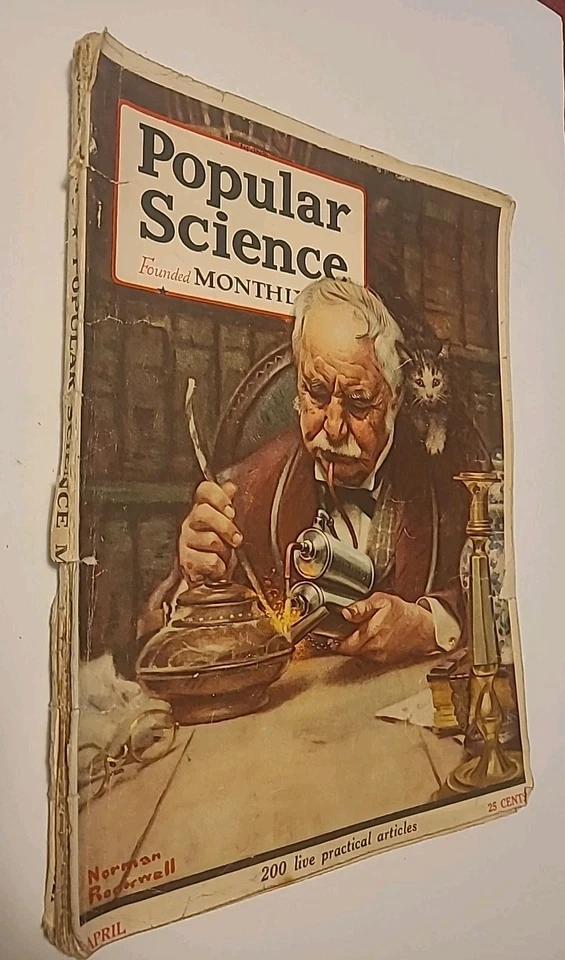 Popular Science Magazine April 1921 Norman Rockwell/200 Live Practical Articles - Image 2 of 4